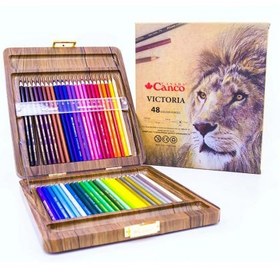 مداد رنگی 48 ویکتوریا کنکو جعبه چوبی