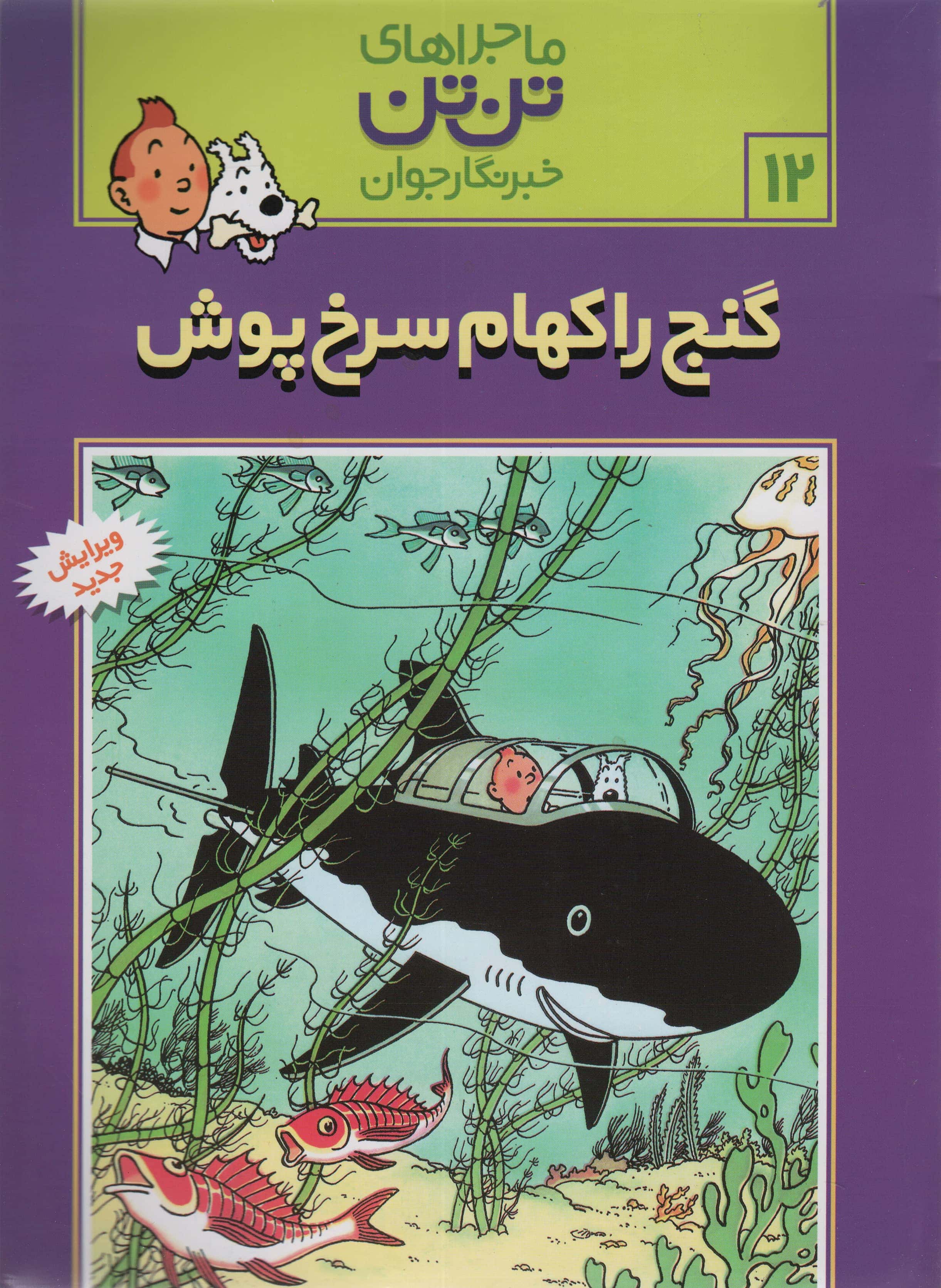 کمیک استریپ تن تن12 (گنج راکهام سرخ پوش)،(شمیز،رحلی،قدیانی)