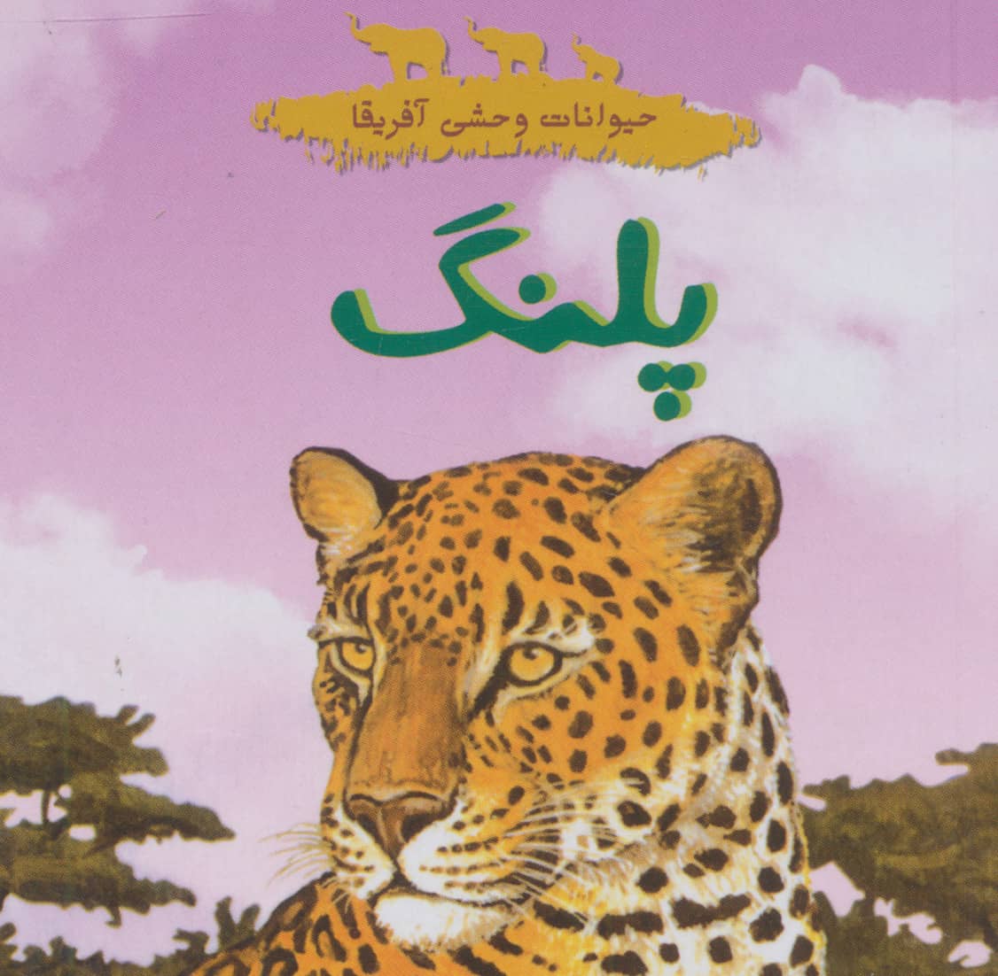 حیوانات وحشی آفریقا (پلنگ)،(گلاسه،خشتی کوچک،شهر قلم)