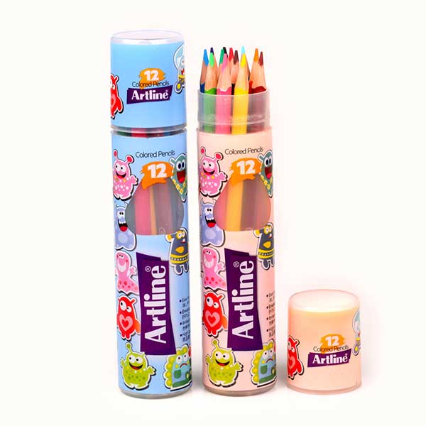 آرت-لاین-مداد-رنگی-24-رنگ-استوانه
