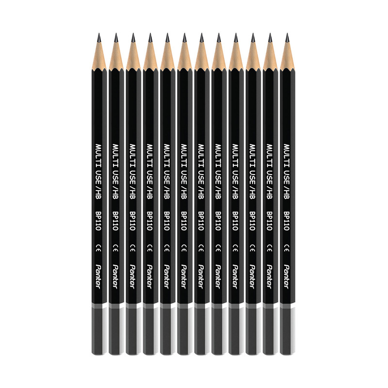 مداد-مشکیhexagonal--multi-use--bp110-بسته-12-عددی-پنتر